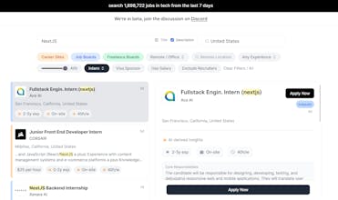 Internships API gallery image