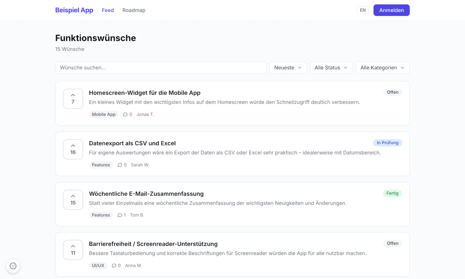 Ideenkiste.app screenshot 2