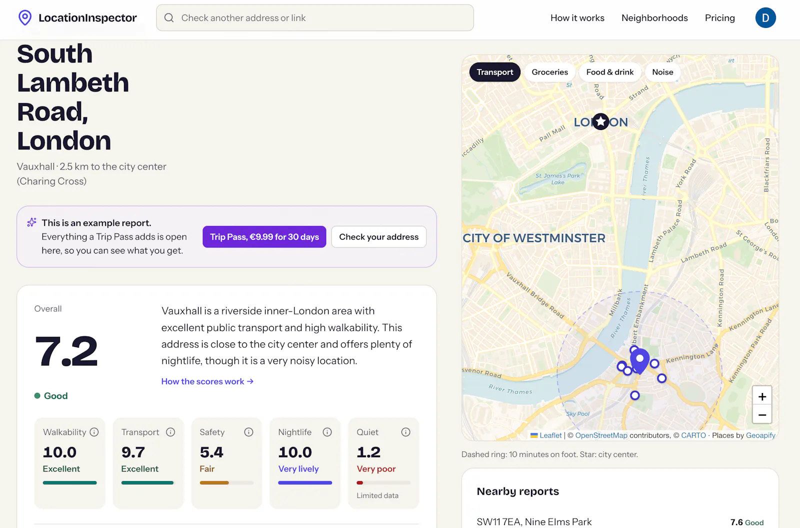 LocationInspector screenshot 2