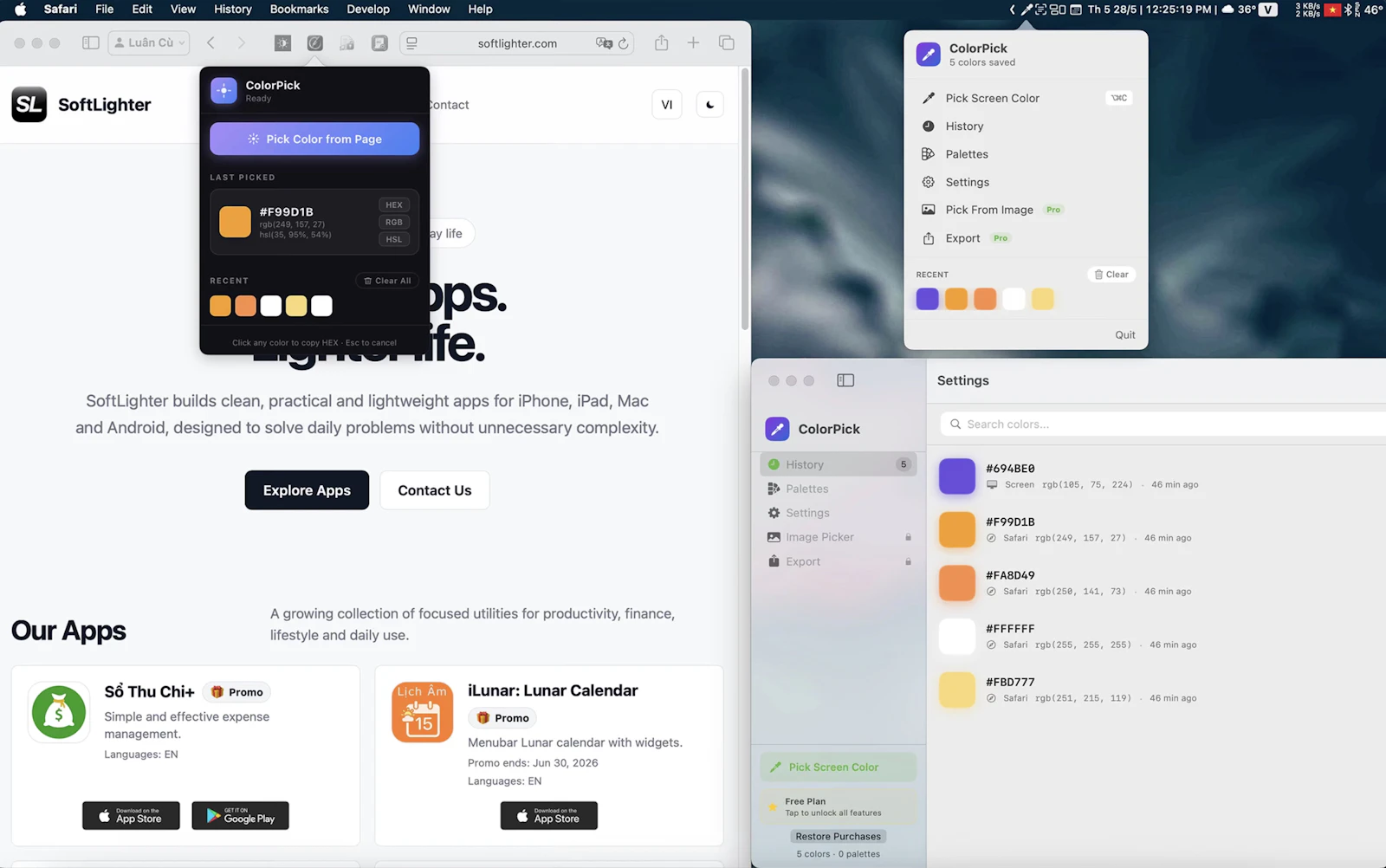 ColorPick Plus screenshot 1