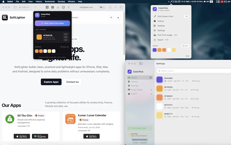 ColorPick Plus screenshot 1