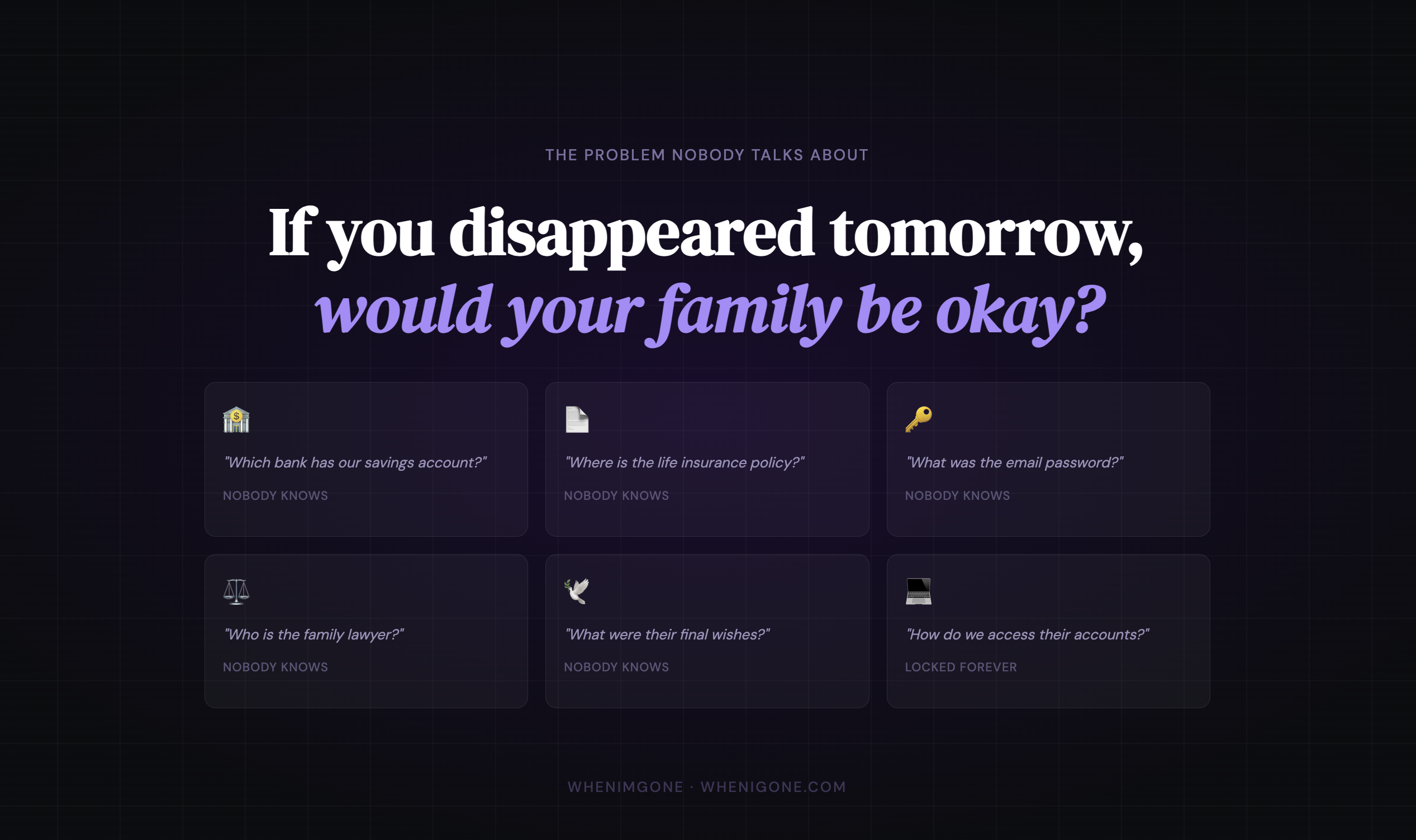 WhenImGone — If Something Happens to You gallery image