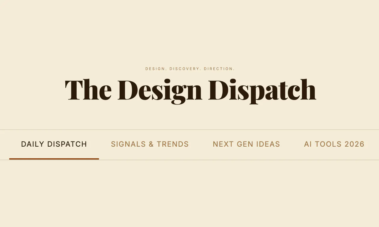 The Design Dispatch 제품 배너