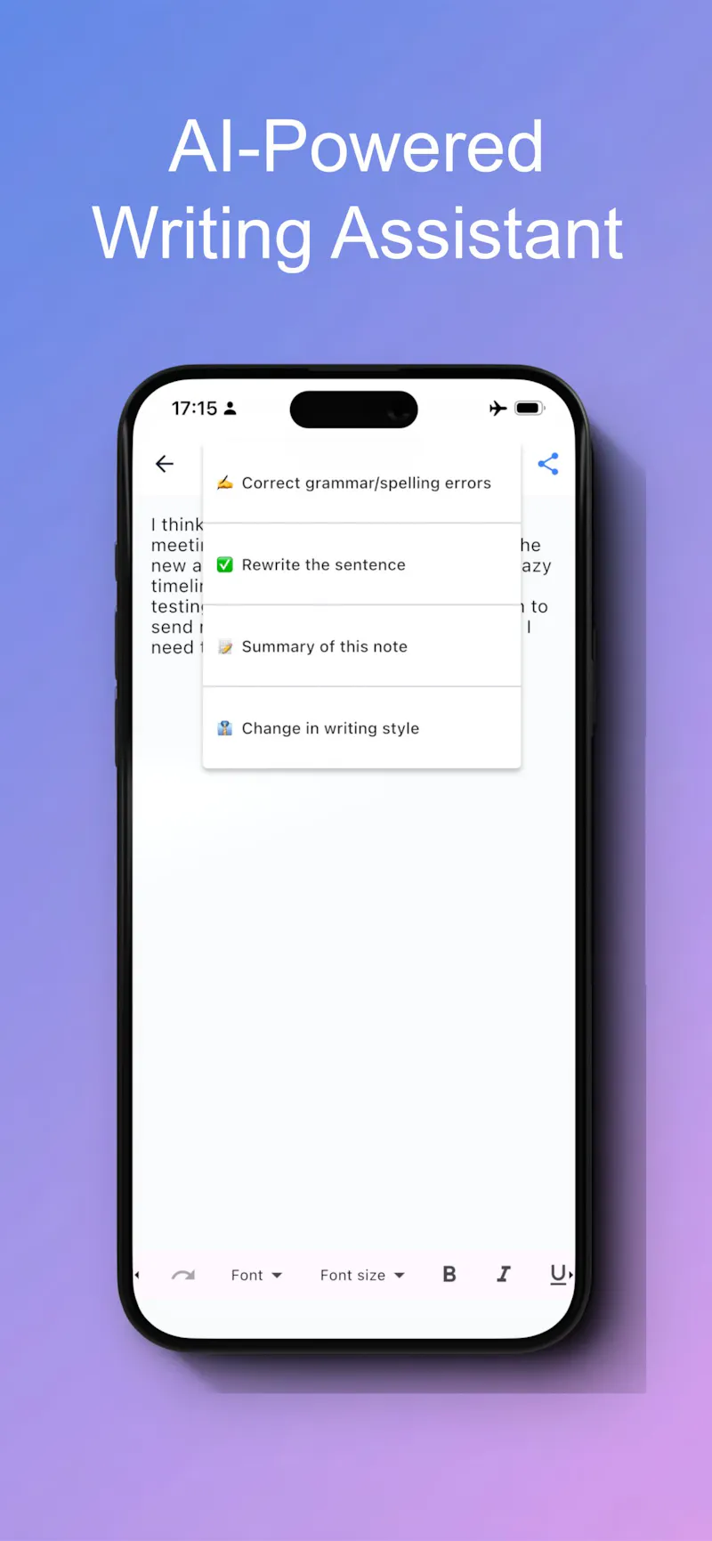 Refine: Offline AI Writer screenshot 2