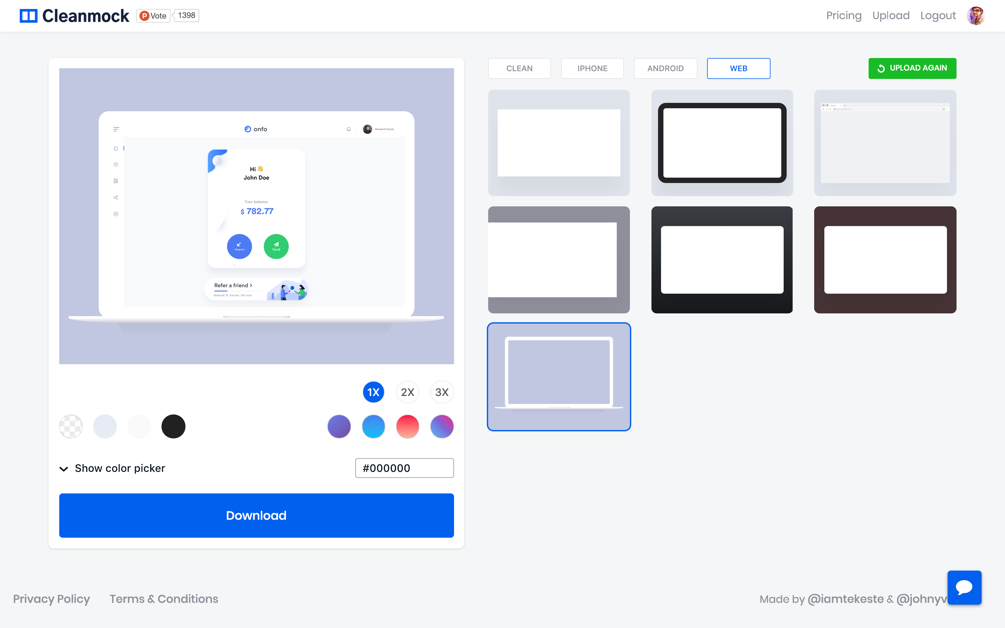 Clean Mockups - Create stunning mockups that make your design standout