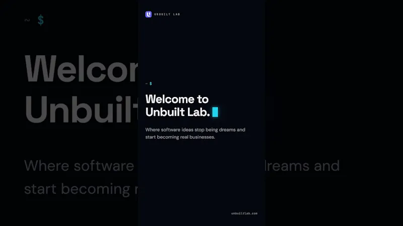 Unbuilt Lab screenshot 1 (video preview)