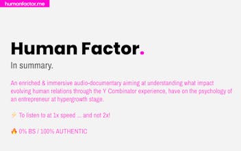 Human Factor. gallery image