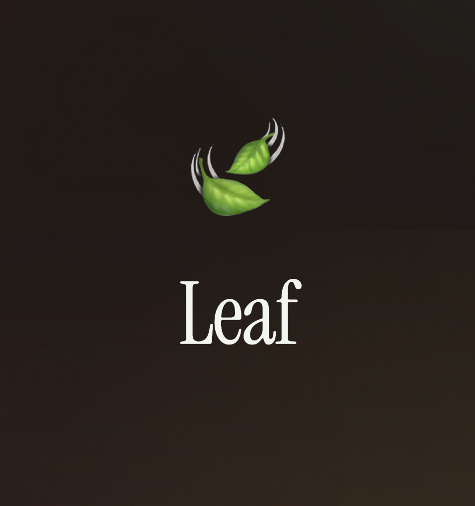 Leaf - Product Hunt launch logo and brand identity