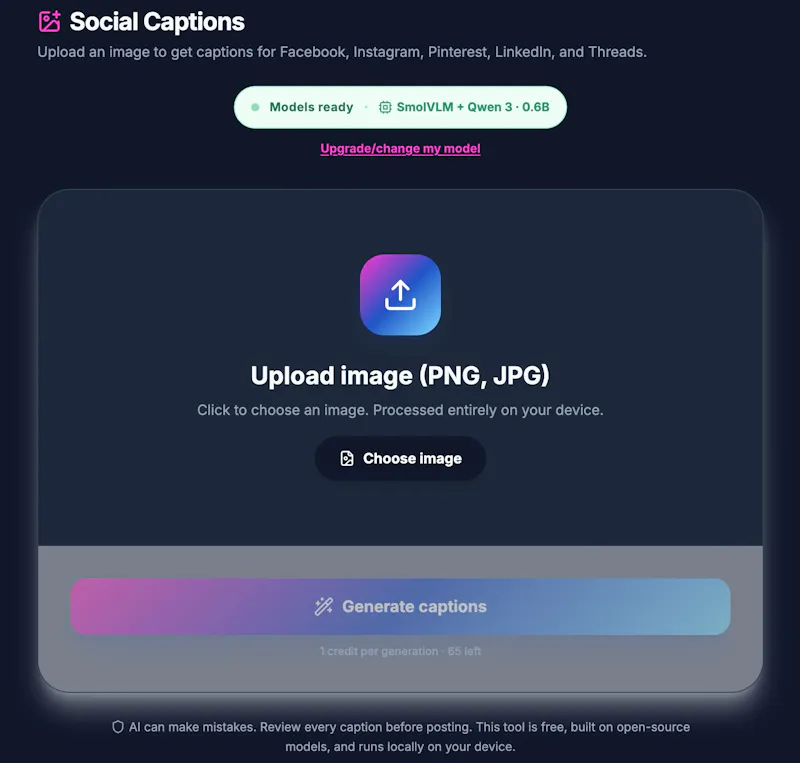 AI Social Captions screenshot 2