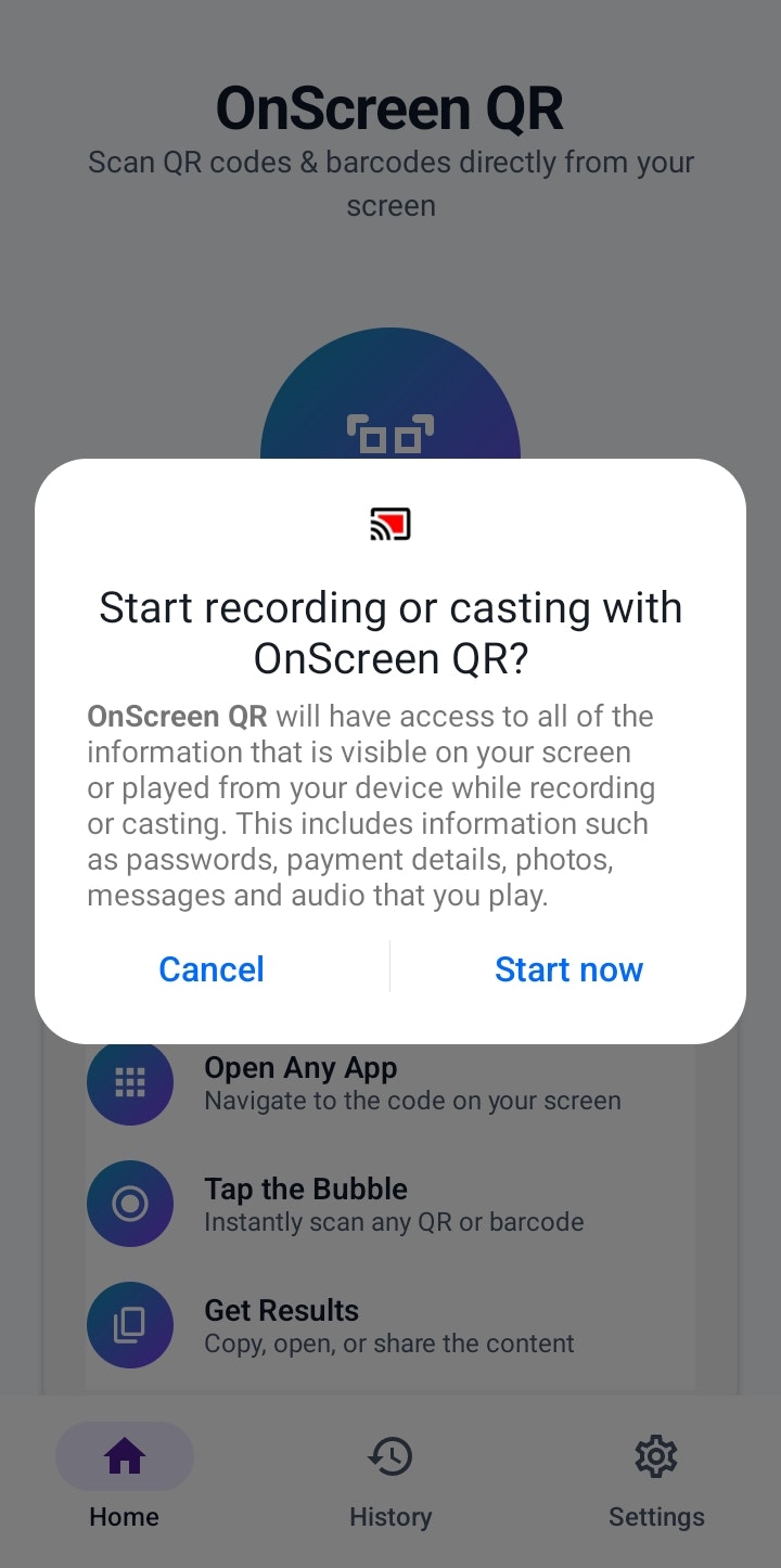 OnScreen QR built by ToolBoxesAi gallery image