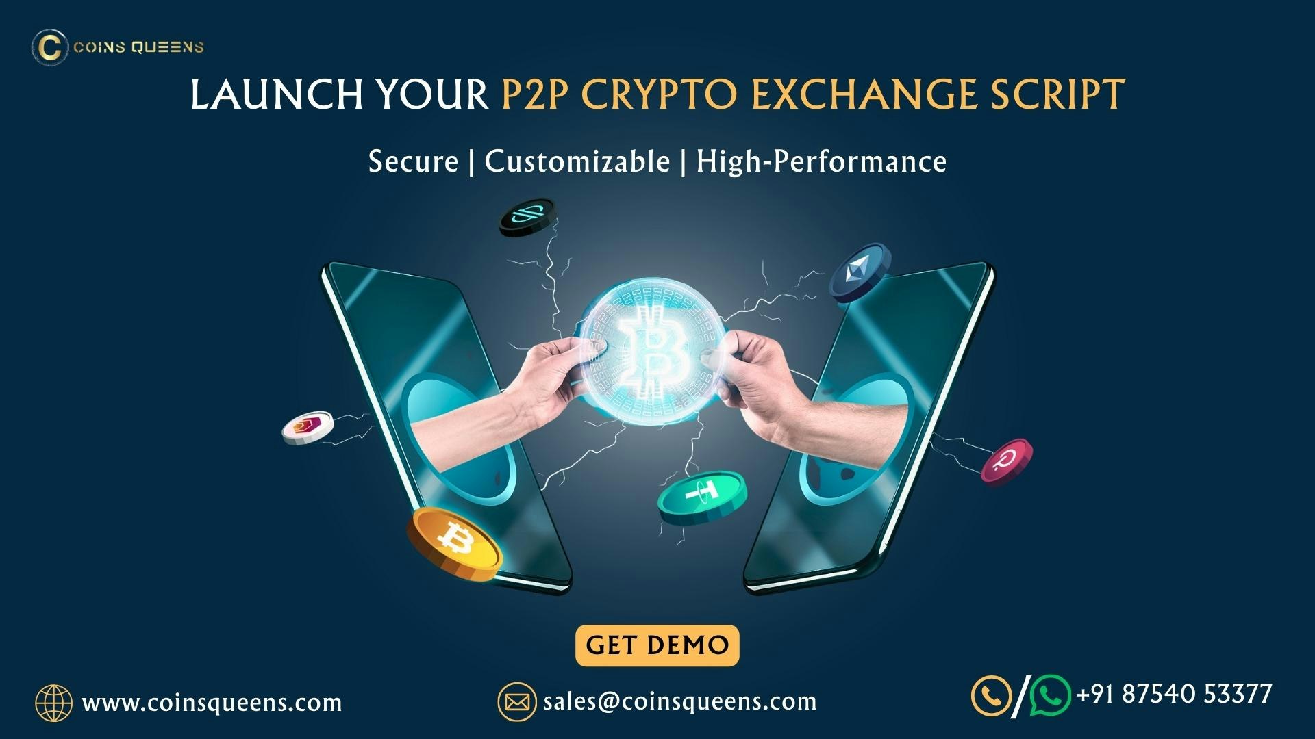 P2P Crypto Exchange Script - Main product screenshot demonstrating key features and user interface