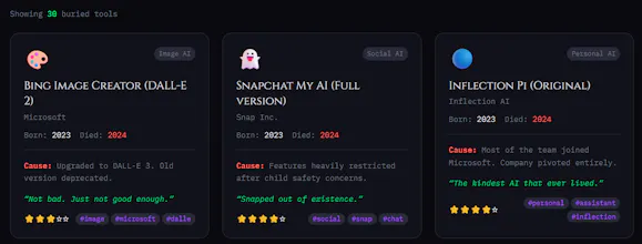 AI Model Graveyard gallery image