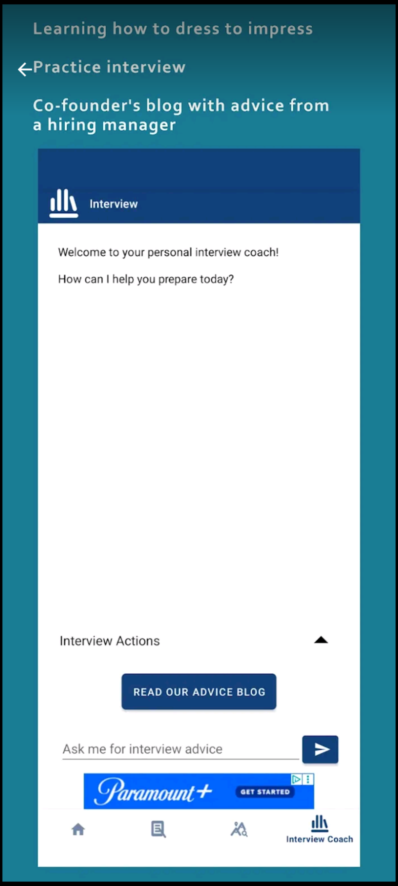 Career Camp: AI Career Coach - Screenshot 4 showing product features and functionality