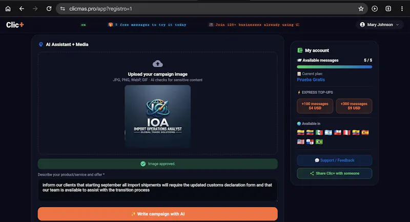 Clic+ screenshot 3