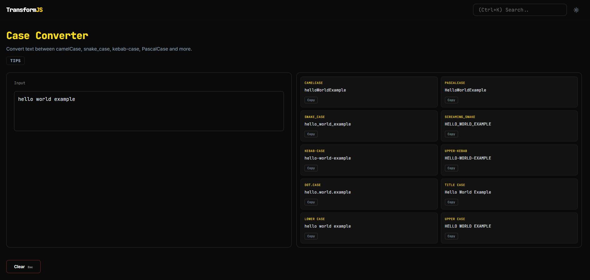 TransformJS gallery image