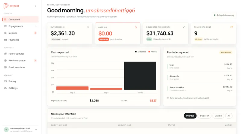 PayPilot · Automate Invoice Reminders screenshot 3