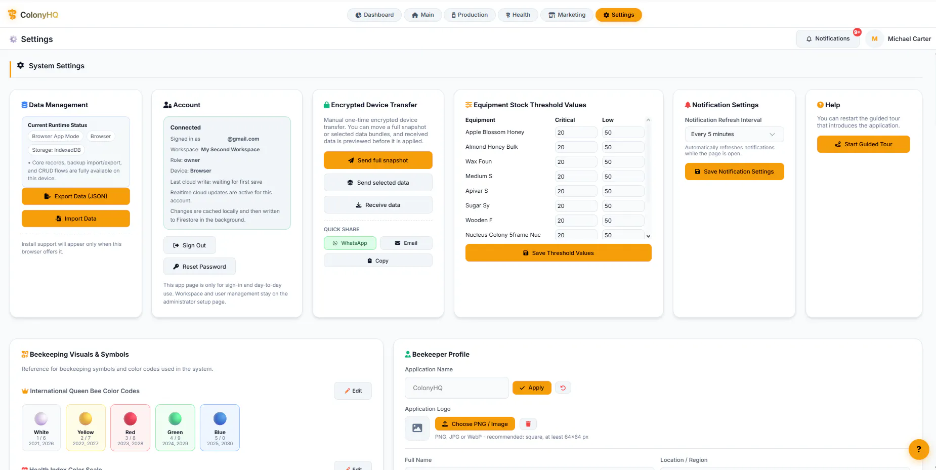 Beekeeping Web App Template gallery image