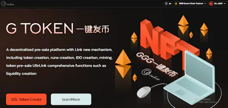 G TOKEN One-click coin issuance platform gallery image