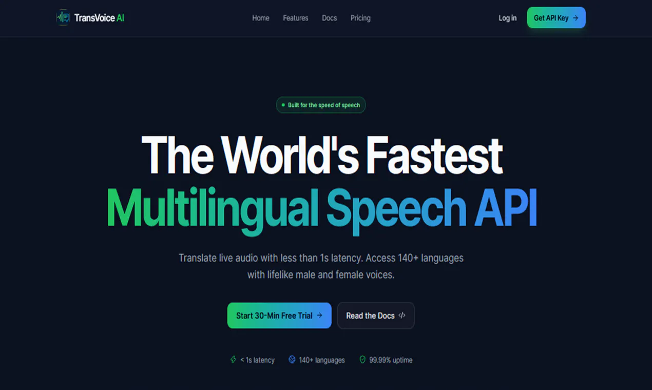 TransVoice Speech API gallery image