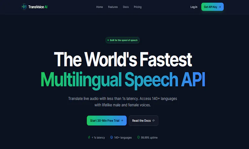 TransVoice Speech API screenshot 1