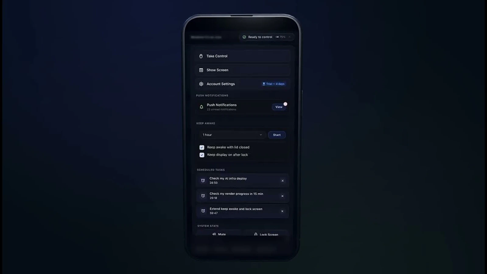 Runwhile, Your Mac, from anywhere. screenshot 1 (video preview)