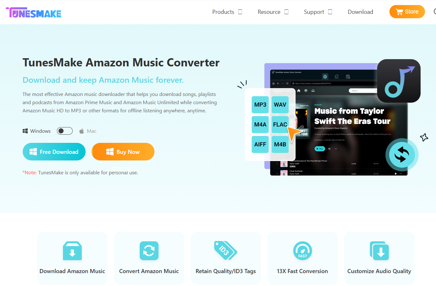 Tunesmake Amazon Music Converter media 1