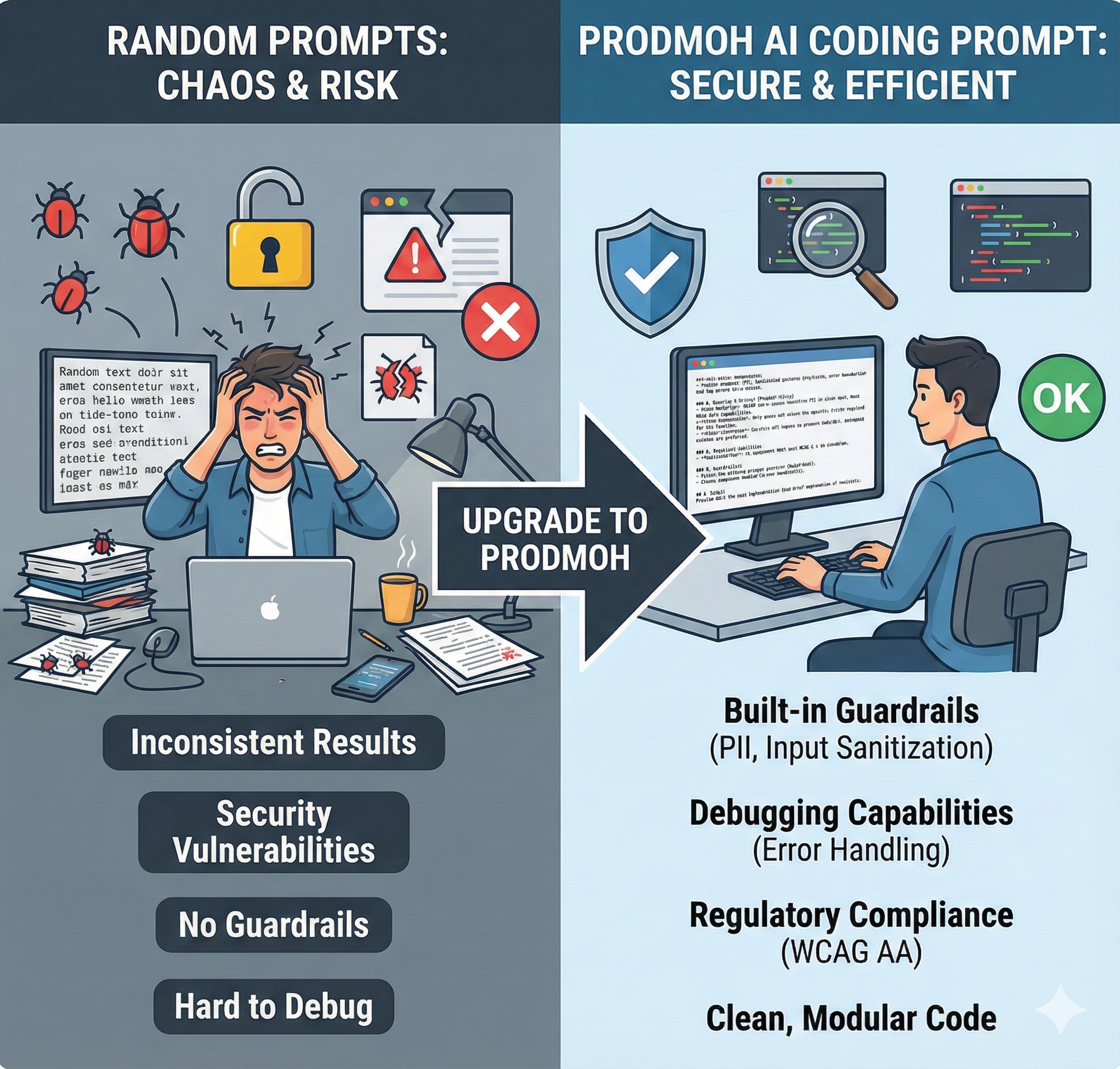 ProdMoh — AI Coding Prompt Generator - Screenshot 4 showing product features and functionality