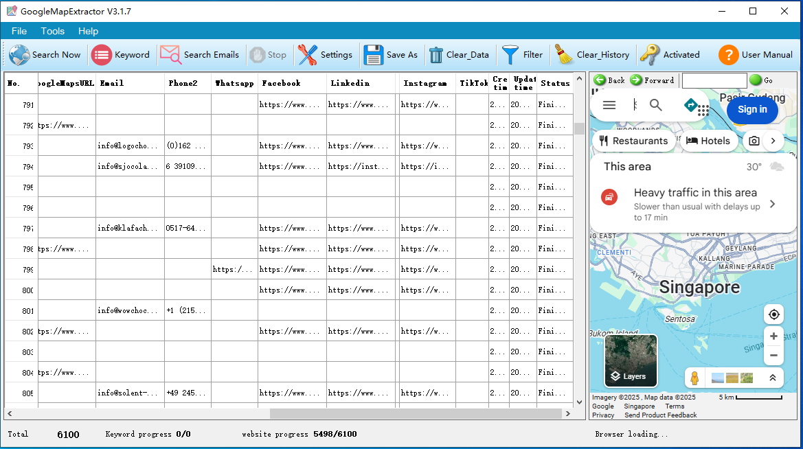 Google Maps Extractor - Screenshot 2 showing product features and functionality