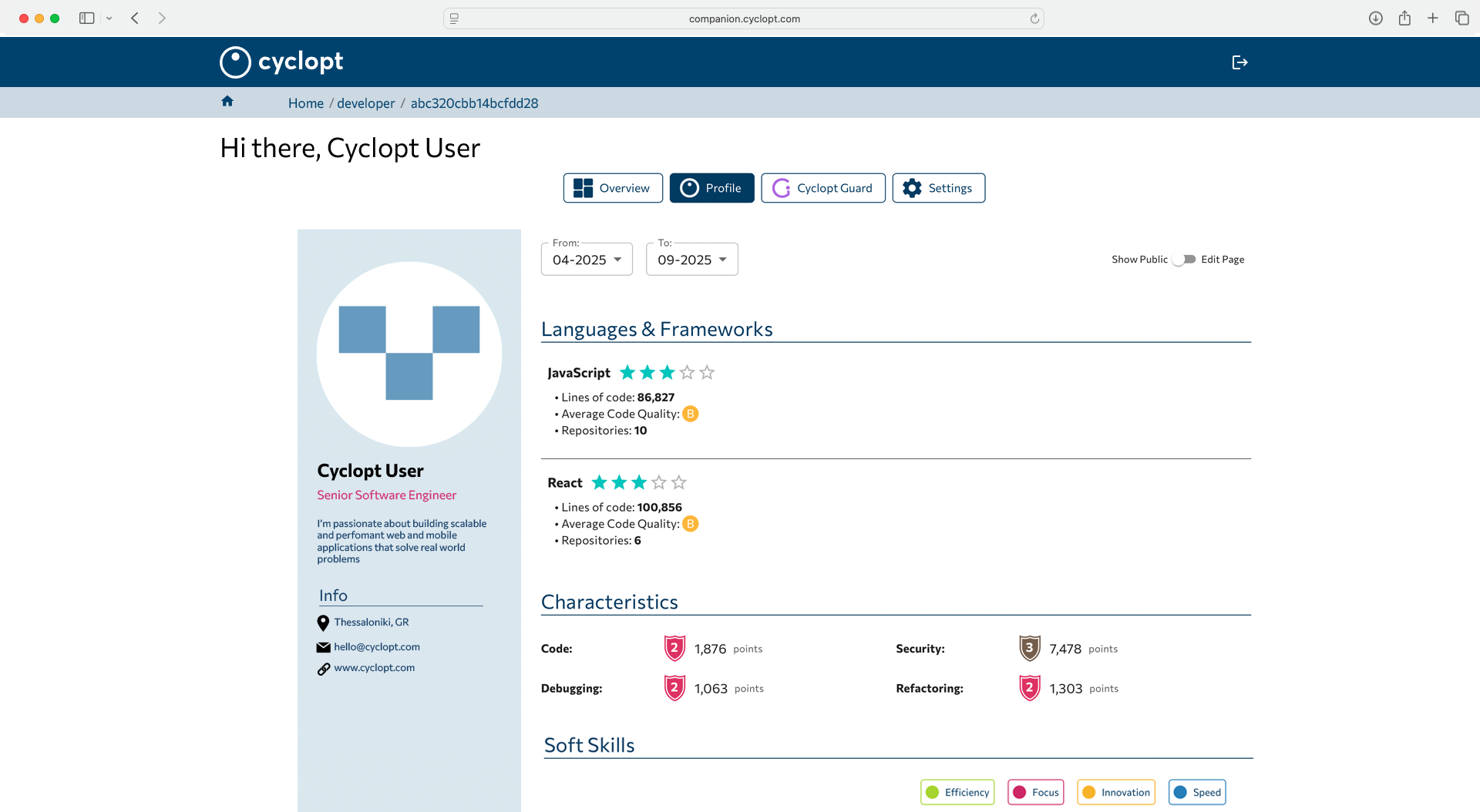  Cyclopt Companion - Screenshot 3 showing product features and functionality