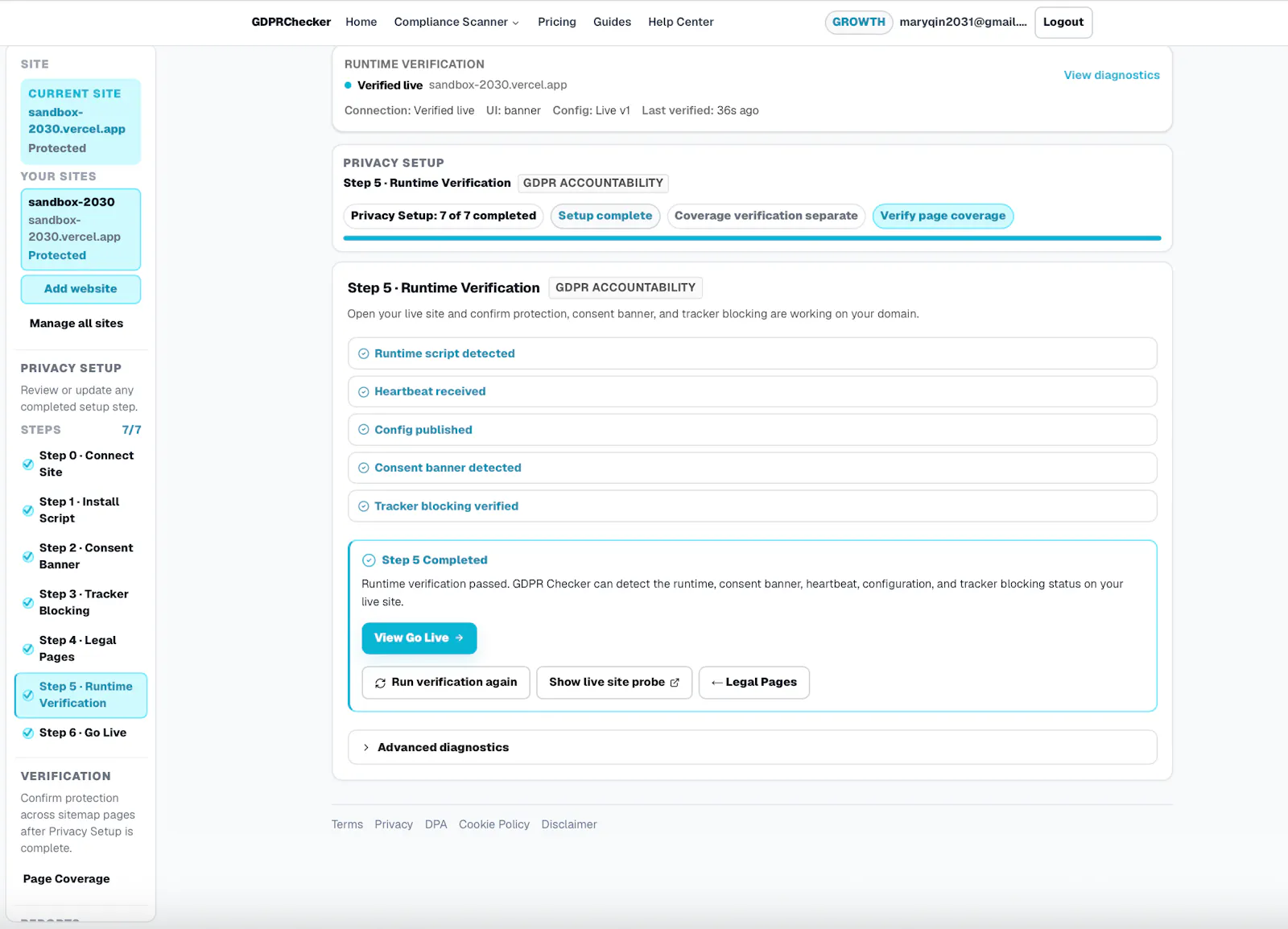 GDPRChecker screenshot 3