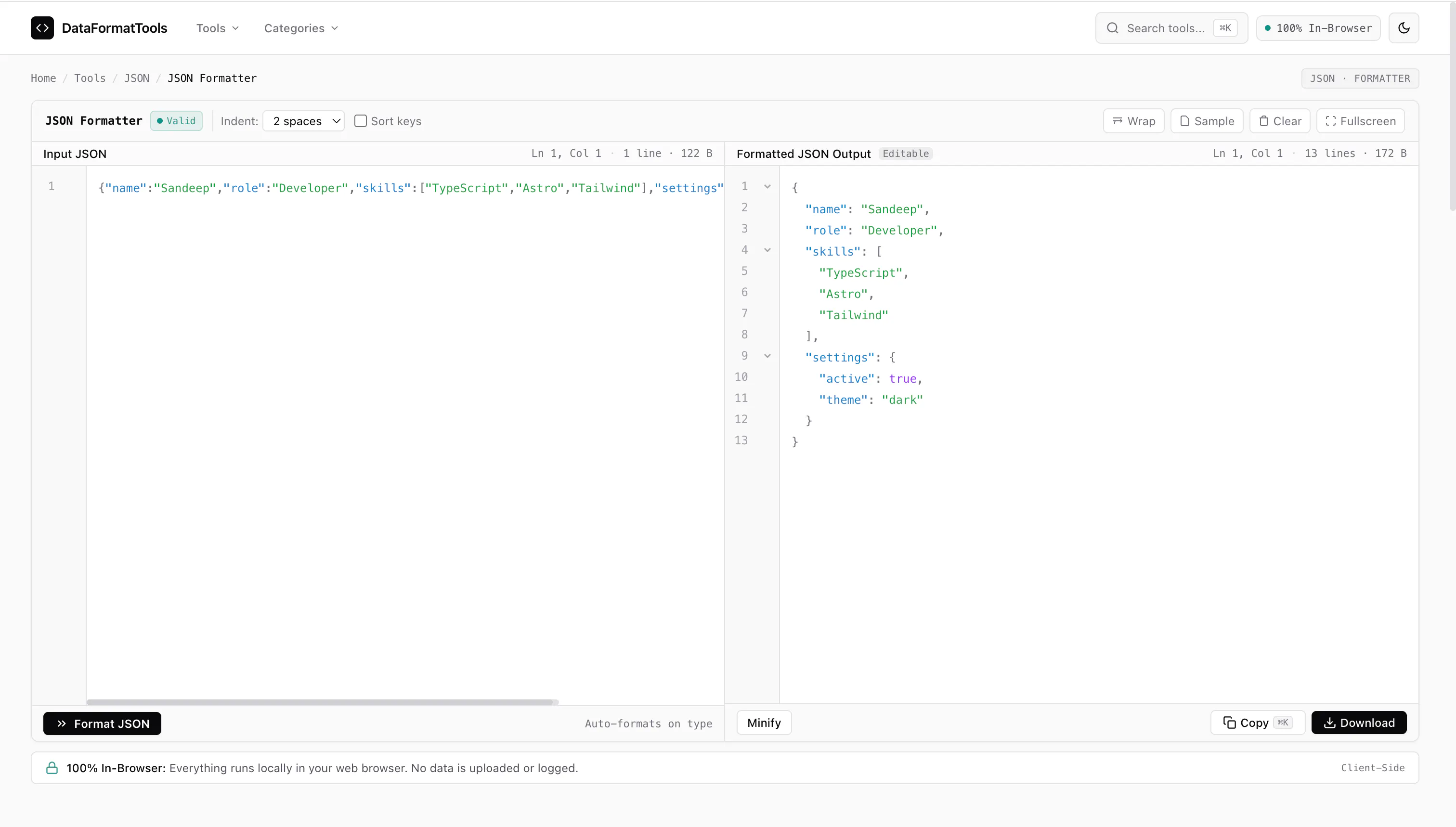 DataFormatTools gallery image