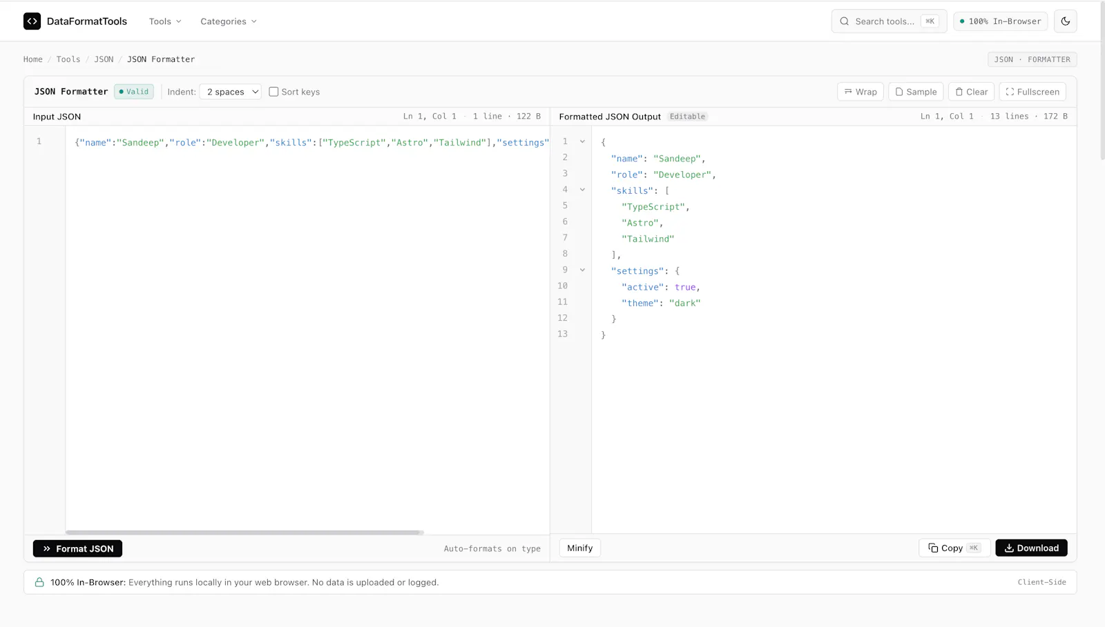 DataFormatTools screenshot 3