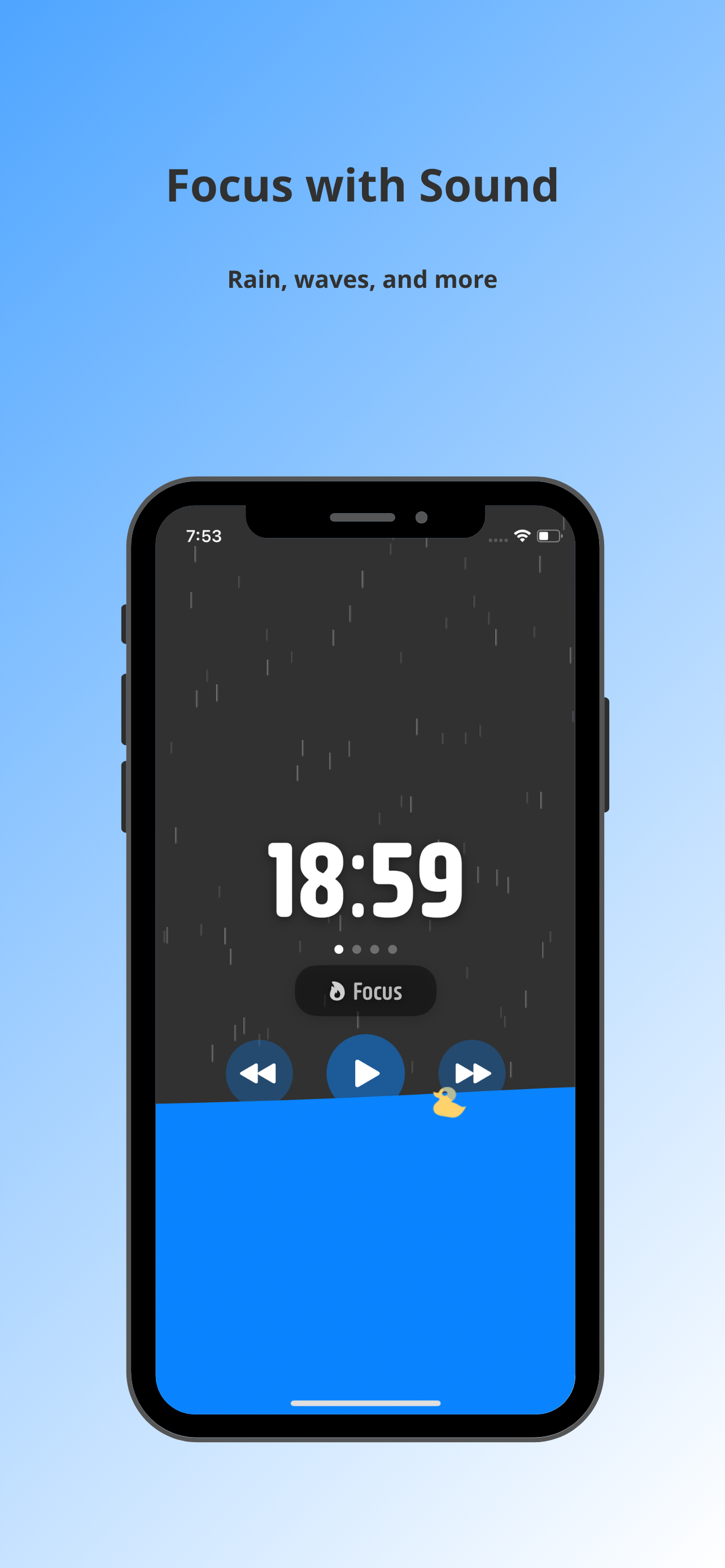 Flowave Pomodoro Timer & Sound - Bleiben Sie im Flow Ein visueller Timer, der Ihnen hilft, sich aufmerksam zu konzentrieren Medien 2