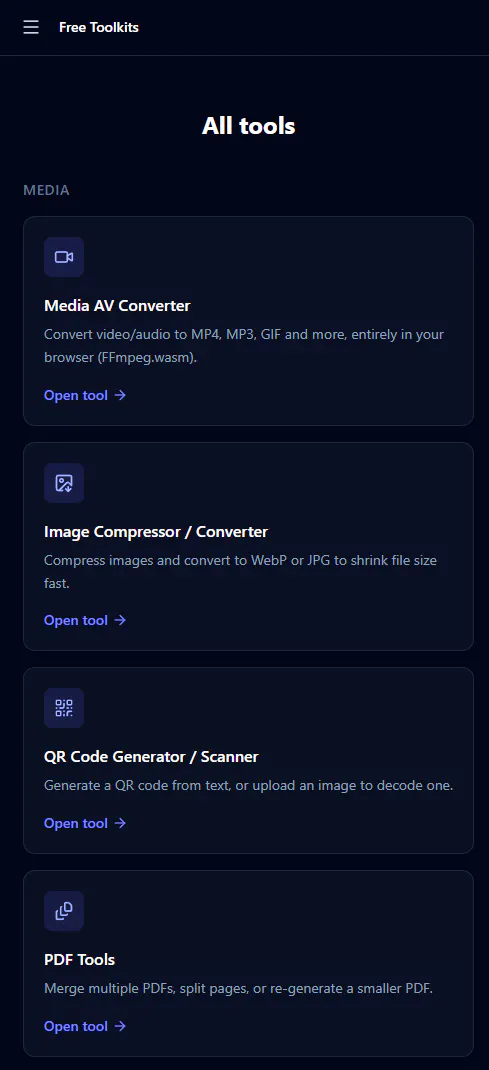 Free Toolkits gallery image