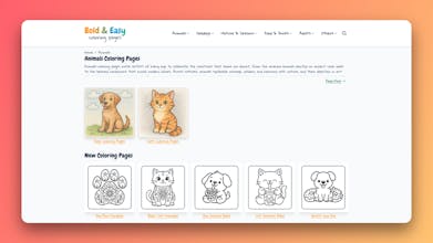 Bold and Easy Coloring Pages gallery image