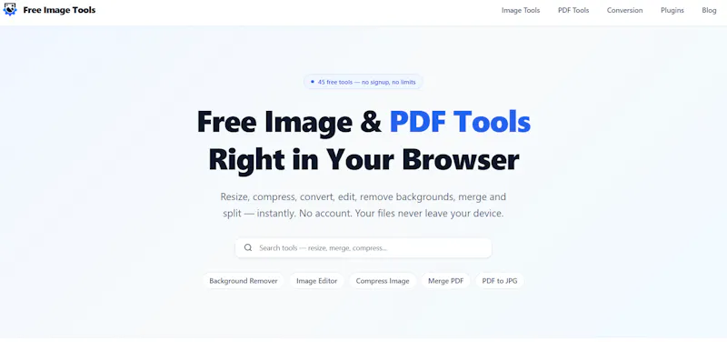 Free Image Tools screenshot 1