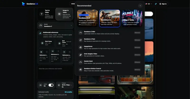Seedance 2.5 screenshot 2