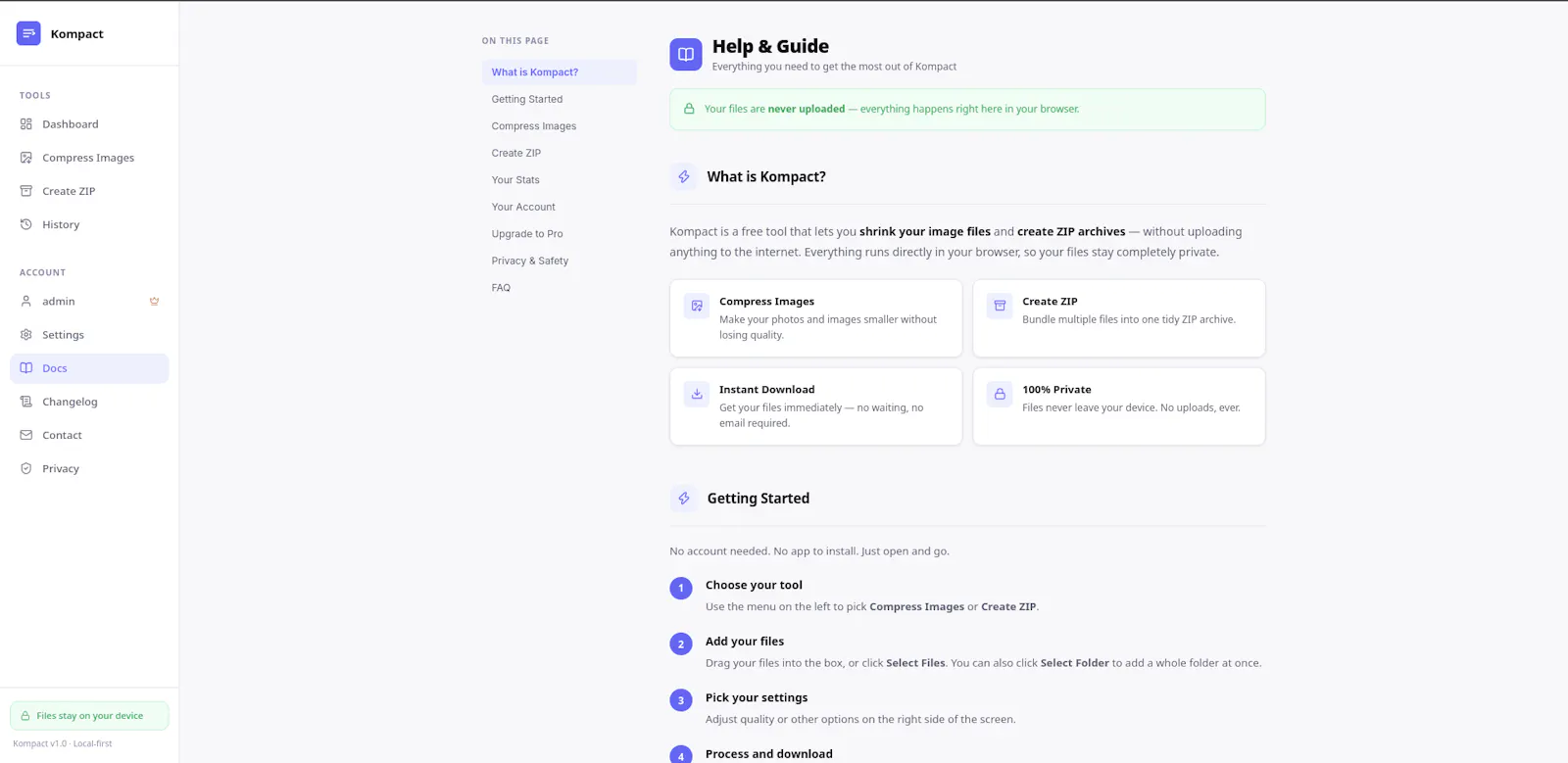 Kompact screenshot 3