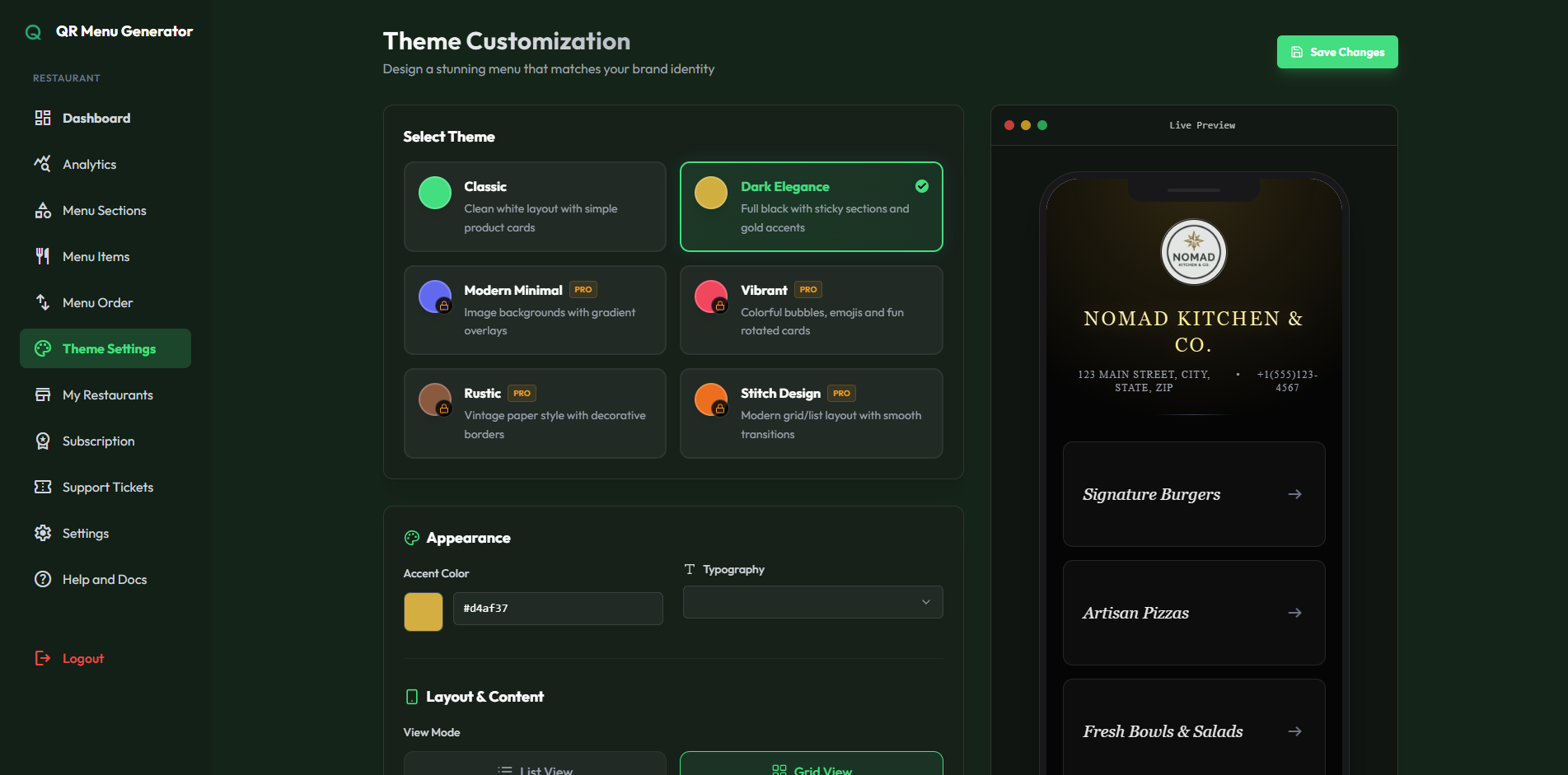 QR Menu Generator gallery image