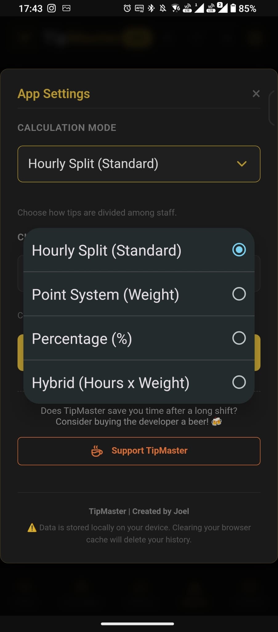 TipMaster - Screenshot 2 showing product features and functionality