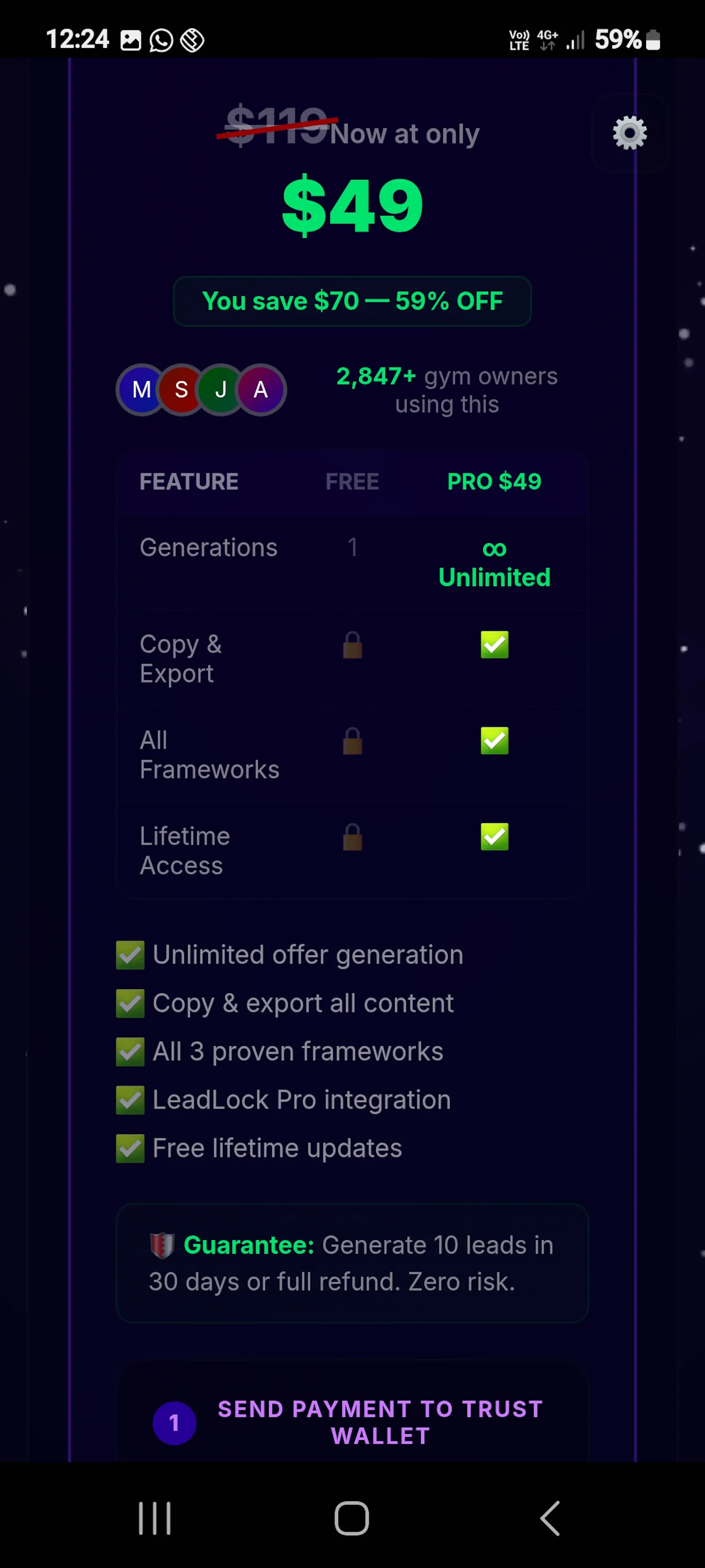 GymSite Offer Architect screenshot 9