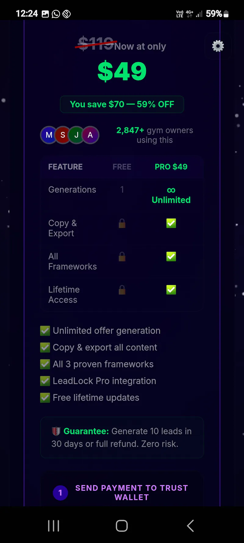 GymSite Offer Architect screenshot 9