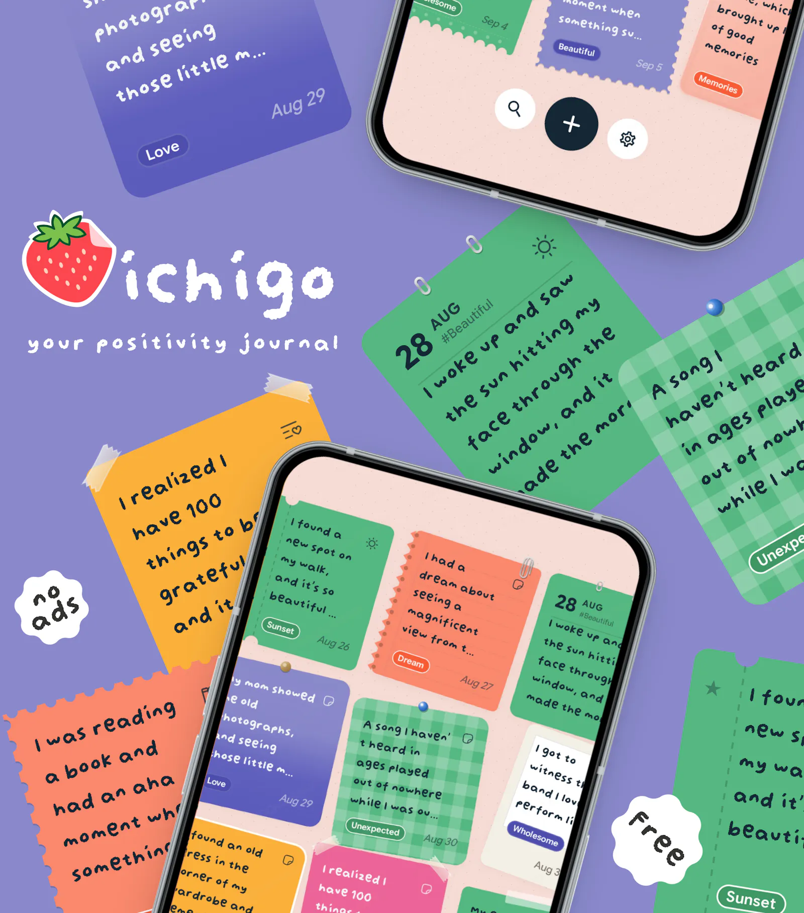 Ichigo - Your Positivity Journal App screenshot 1
