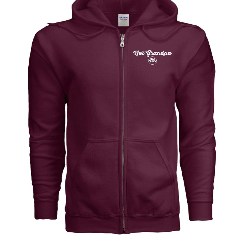 Not Grandpa Zip UP Hoodie - Old Daddin'