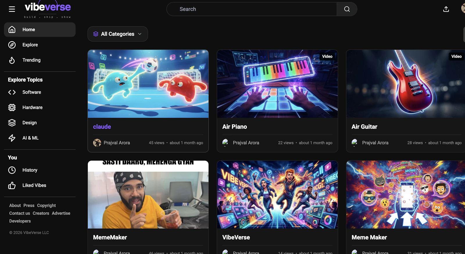 VibeVerse screenshot 1