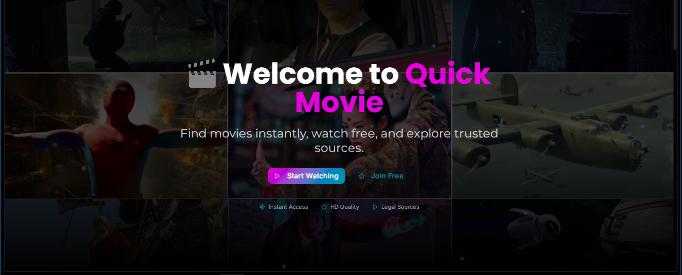 Quick Movie - Main screenshot showing features and interface