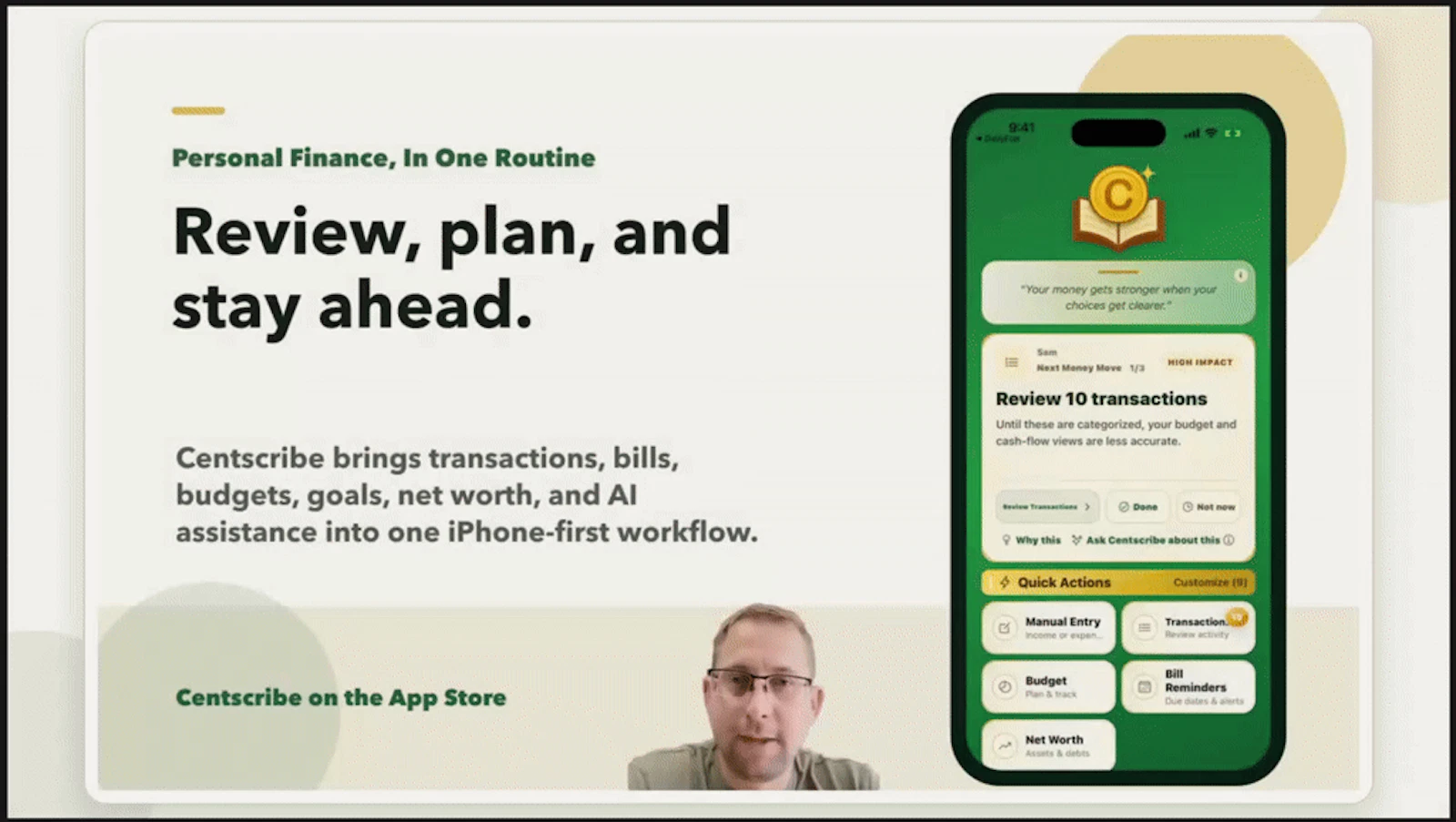 Centscribe screenshot 1 (video preview)