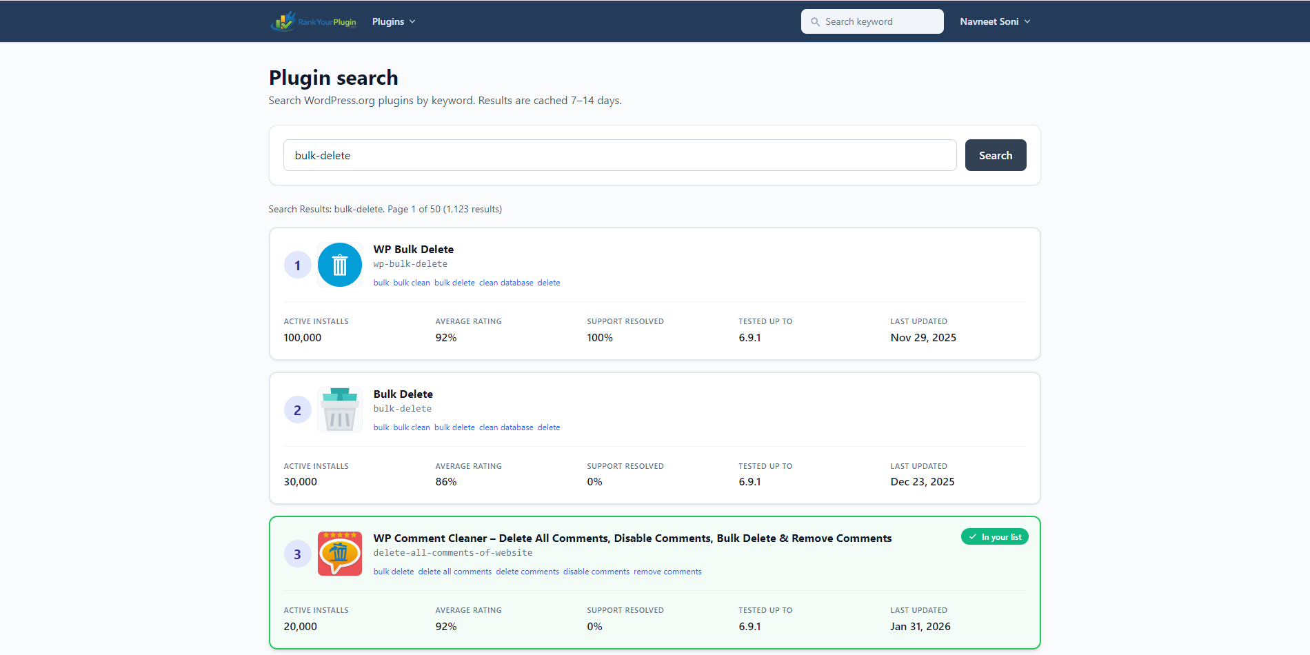 Rank Your Plugin gallery image
