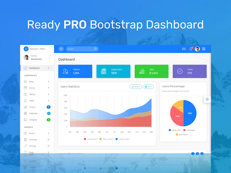 Ready PRO Bootstrap Dashboard