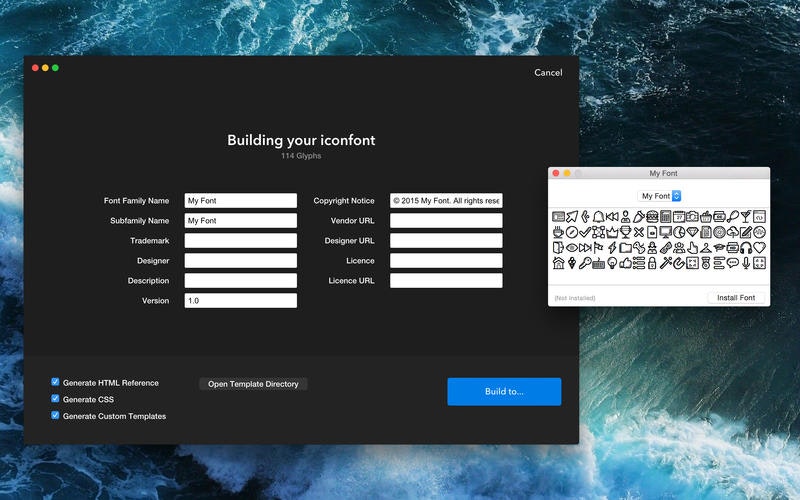 Iconical - Create custom iconfonts gallery image